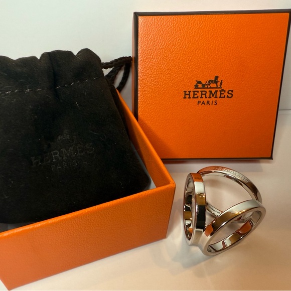 Hermes Palladium Scarf Ring - Picture 2 of 8